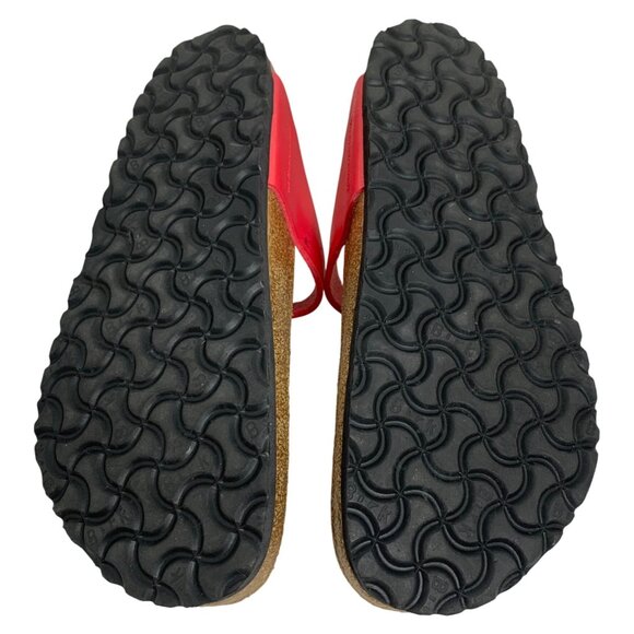 BIRKENSTOCK Womens Gizeh Sandals Birko Flor Size EU 39 Graceful Raspberry EUC - Picture 8 of 8